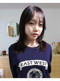 顔まわりカット フェイスレイヤー シースルーバング レイヤー