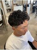 スペインカール/スパイキーショート/ブルーブラック/上大岡