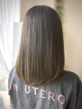 ルヴェール 北方店(LeVert) 髪質改善/広がりコントロール/オリーブグレージュ