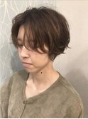 #ショートボブ　#ラフウェーブ
