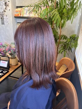 ブルー 青葉台(BLUE) チェリーブラウン×レイヤースタイル