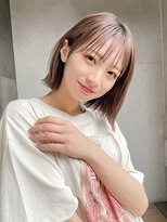 ガーデン 渋谷(GARDEN)&nbsp;小顔大人ボブ暗めカラーミディアムデザインカラー