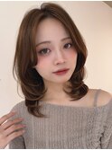 ヨシンモリハイライト髪質改善オリーブグレーココアベージュ黒髪