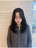 イメチェン/ピンクベージュ/アンブレラカラー/前髪/渋谷