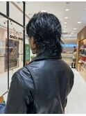 ラフパーマ風ミディアム