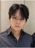 men's/ツイストスパイラル/リバースセンターパート/原宿/メンズ