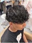 シャドウパーマ強め