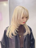 シウン(SIUN.)&nbsp;ハイトーン×ウルフレイヤー  【SIUN./京都美容室/京都駅前】
