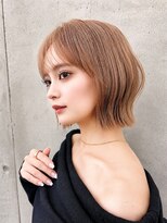 ロンド シャルム 吉祥寺(Lond charme)&nbsp;結べる長さのボブ/ミルクティーベージュ/顔周り/韓国風