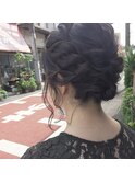 クラシカルアップヘア