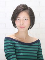 ヘナ ファクトリー 十条店 大人キュートな黒髪ショート