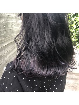 アピッシュ ギンザ(apish ginza) tomoヘア＊似合わせケアブリーチデザインカラー　パープルグレー