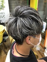 ヘアークリエーション アンベリール(hair creation embellir) お洒落グレイヘア風メッシュカラー