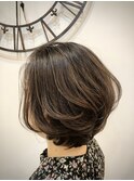 大人可愛いショートボブ