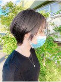 【渥美】ショートウルフ × ダークグレージュ