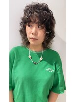 サン 鎌倉長谷(3.)&nbsp;ハイライト× ウルフカット　　パーマスタイル