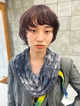 トゥコ(tuco) マッシュウルフ　顔まわりレイヤー　紫カラー