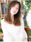 センターパート小顔前下がりエアストレートc5北浦和20代30代40代