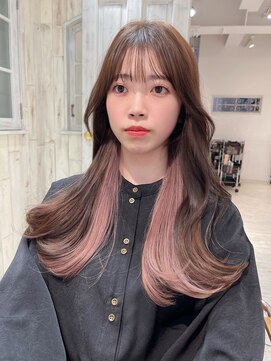 レイラバイアフロート 吉祥寺(Lila by afloat) レイヤーロングラベンダーインナーカラー【10代20代30代】