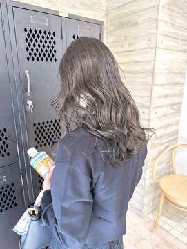 ヲタク(wotaku.) オリーブグレージュくすみカラー透明感カラーダークグレージュ