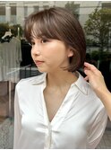 【大久保】ナチュラルブラウン、柔らかいボブスタイル