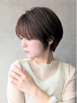 エンクス(enx)の写真/【髪質改善☆酸性ストレート】トリートメント97%縮毛矯正でダメージを最小限に抑えた、うるツヤ縮毛矯正♪