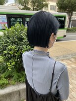 イナズマヘアー(INAZUMA HAIR)&nbsp;コンパクトミニボブ×ブルーブラック