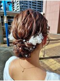 【ヘアセット】 花嫁さんナチュラル下めアップ 茅ヶ崎ヘアセット