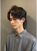 メンズフェザーパーマ【理容】品川/理容室/パーマ/平和島/大田区