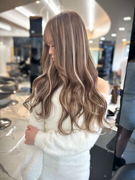 ラピス 渋谷本店(Lapis) ギャルおすすめ~マロンベージュエクステハイライト~