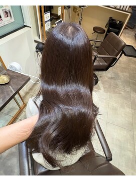 ヘアーサロン ウィング(HAIR SALON Wing) 赤坂＊ブリーチなしカラー暗めショコラグレージュ透明感カラー