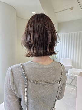 キーン 立川店(keen) 【keen×miho 】　肩上切りっぱなしボブ　グレージュカラー