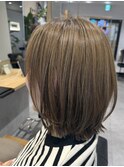 【白髪気にならない】明るく染まる白髪ぼかし
