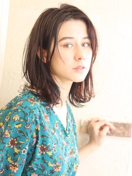 ソース 茨木(SOURCE) 艶髪♪顔まわりレイヤー×ラフカールボブ