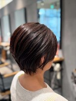 エアー(AIR)&nbsp;30代40代50代絶壁解消耳かけ前下がりショートボブ[蒲田AIR牧]