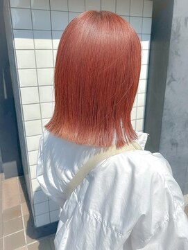 バブ バイネオリーブ(Bab by neolive) 夏/くびれヘア/アプリコットオレンジ/韓国ヘア/自由が丘