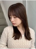 レイヤー/セミロングボブ髪質改善縮毛矯正白髪ぼかしショート
