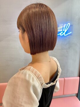 ロンドリゼル 札幌(Lond RiseL) マロンベージュ/オリーブグレー/ブリーチなし/ボブ/小顔札幌