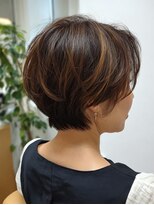 テーラヘアー 守谷店(TELA HAIR)&nbsp;ショートボブ　ハイライト　白髪ぼかし【TELA HAIR守谷店】