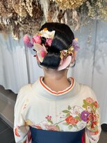 アミー 銀座(Ammy)&nbsp;卒業式ヘアセット×袴着付け♪yu #お呼ばれヘア#ヘアセット#ヘア