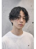 会社対応◎ナチュラルスパイラルメンズスタイルセンターパート