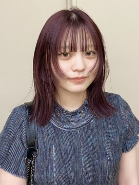 PARK LANE ICI yeven.anx ブリーチ/ダブルカラー/ハイライト/縮毛矯正/髪質改善 ブリーチなしカラーブリーチなしダブルカラー春カラーピンク