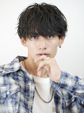 エイド 本店(aid) 無造作マッシュパーマソフトツイストスパイラルショート