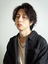 アコロン(acoron.)&nbsp;センターパート/シャドウパーマ/ウルフ/池袋メンズカット