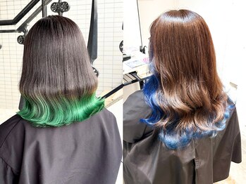 アンナ 広瀬通店(Anna)の写真/初めてのブリーチや美容室が緊張する方もお任せ!ゆっくり話せる個室サロン♪【インナーカラー】
