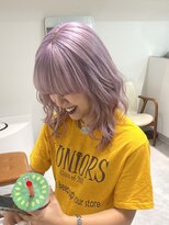 ミーム 原宿 表参道(meme) ◎ブロンドハイトーンデザインカラーアンブレラカラー金髪