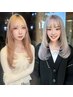 【Maho指名限定】ダブルライトニングカラー&レイヤーカット＋トリートメント