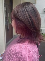 ヘアデザインフルーヴ(hair design fleuve) インナーカラーピンク