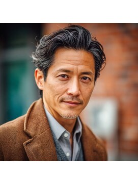 アンサ 阪急桂店(ANSA) メンズ/大人/ビジネス/オールバック/パーマ/40代/50代