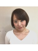 斜めバングで大人かわいい艶ボブ＆ラウンドボブ